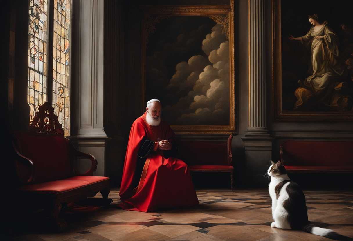 A-cat-and-a-priest-find-solace-in-prayer-together-during-a-storm_agdc