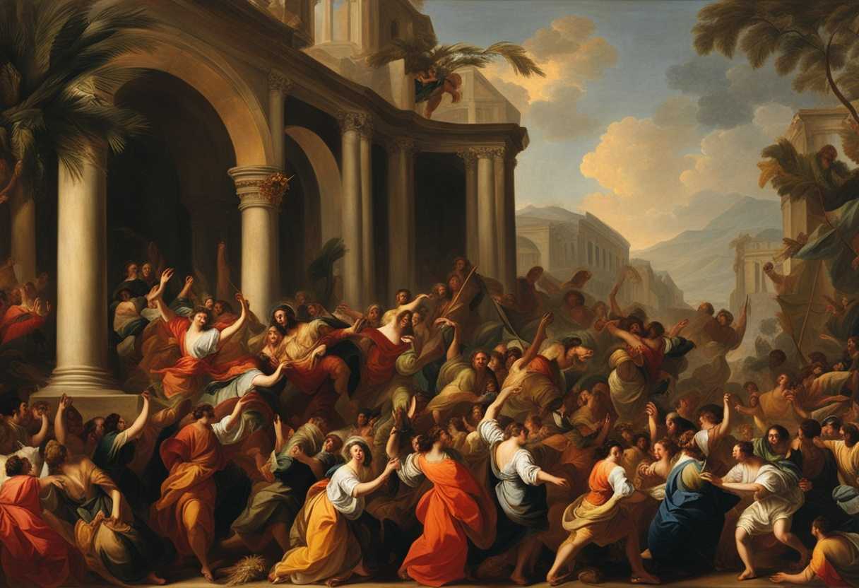 A-colorful-and-energetic-scene-of-a-jubilant-crowd-waving-palm-branches-and-shouting-'Hosanna!'_pbvn