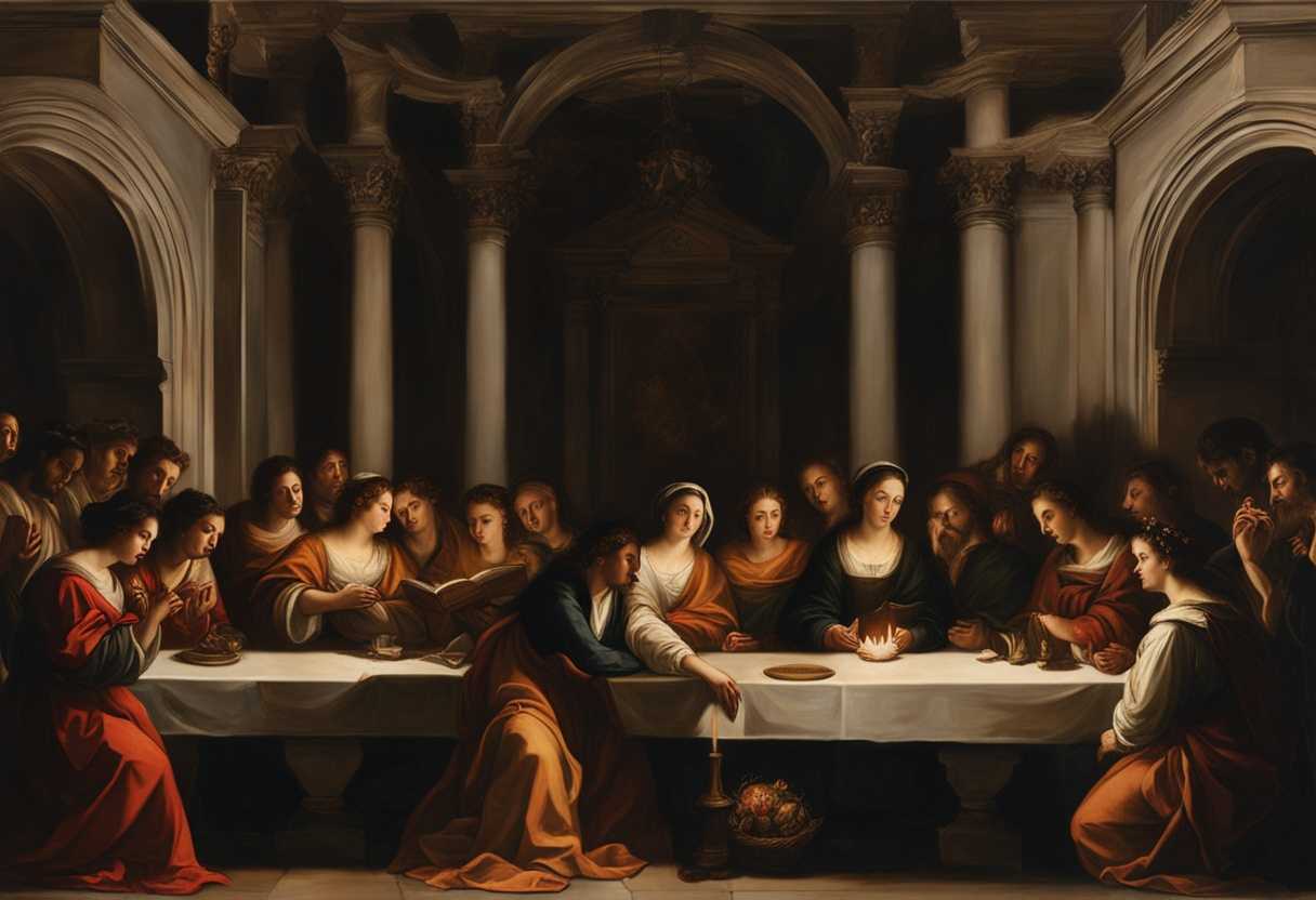 A-dimly-lit-room-filled-with-earnest-faces-candles-flickering-invoking-St-Barbara-in-prayer_czmx