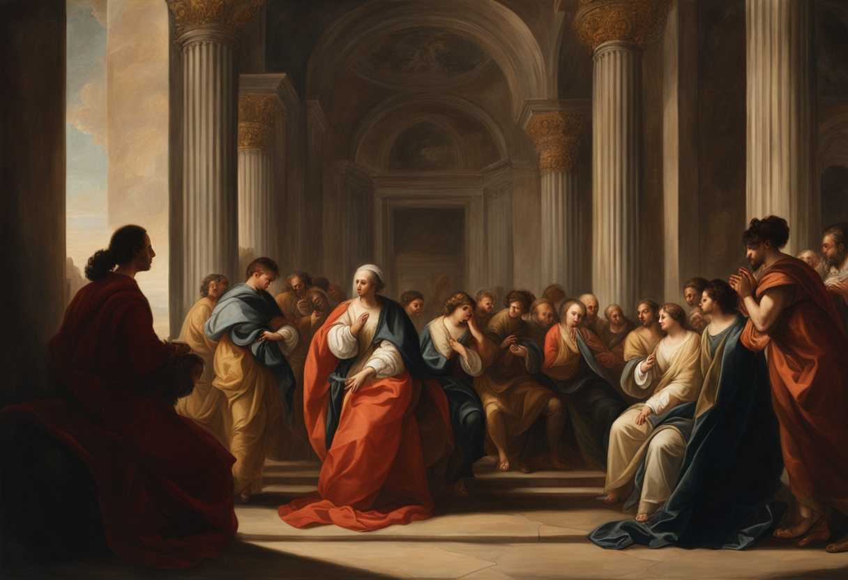 A-diverse-group-of-individuals-pray-together-united-in-devotion-and-spiritual-connection_gods