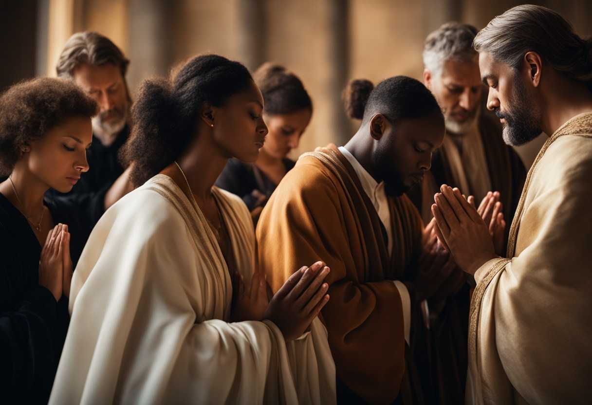 A-diverse-group-prays-together-hands-clasped-in-a-serene-softly-lit-setting_ttqp