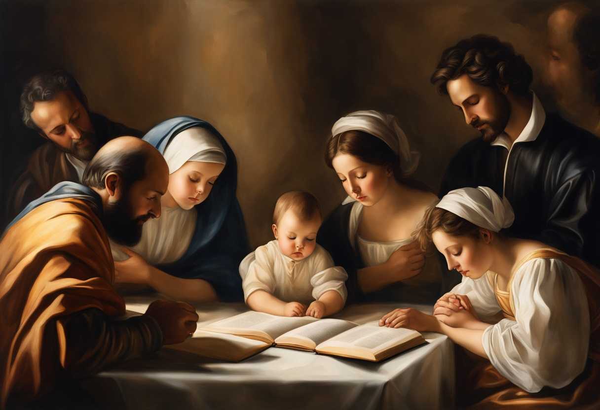 A-family-in-prayer-united-in-love-soft-light-illuminating-their-serene-connection_sagp