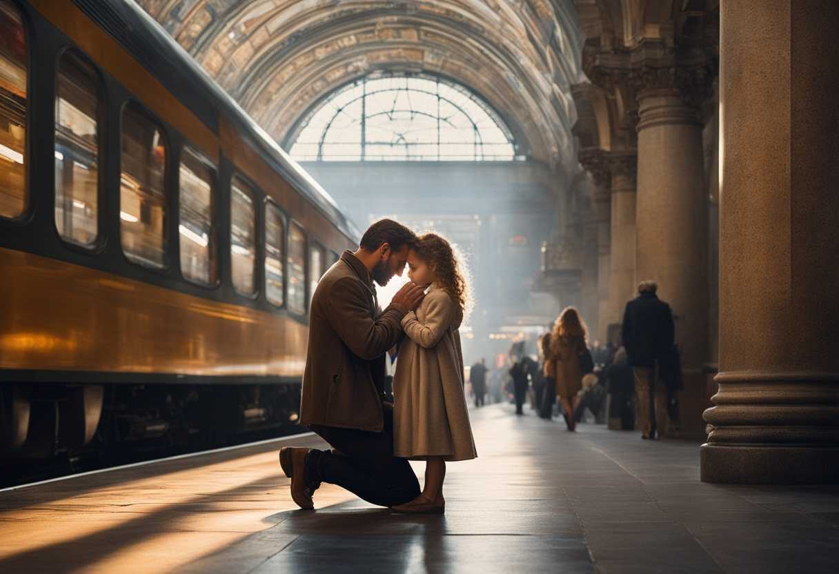 A-father-and-daughter-praying-together-at-a-bustling-train-station-enveloped-in-love-and-faith_ktlt