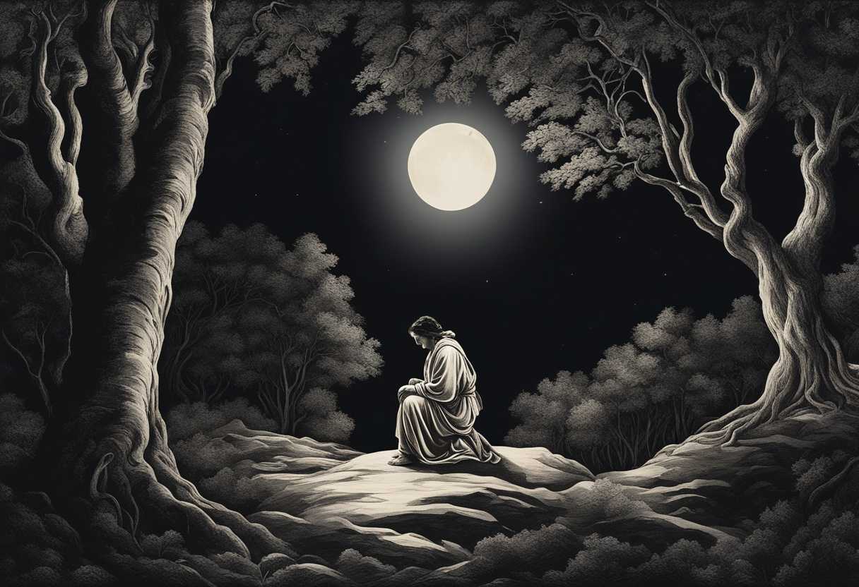 A-person-kneels-under-moonlight-eyes-closed-surrounded-by-whispering-trees-embodying-peace-and-re_deaq