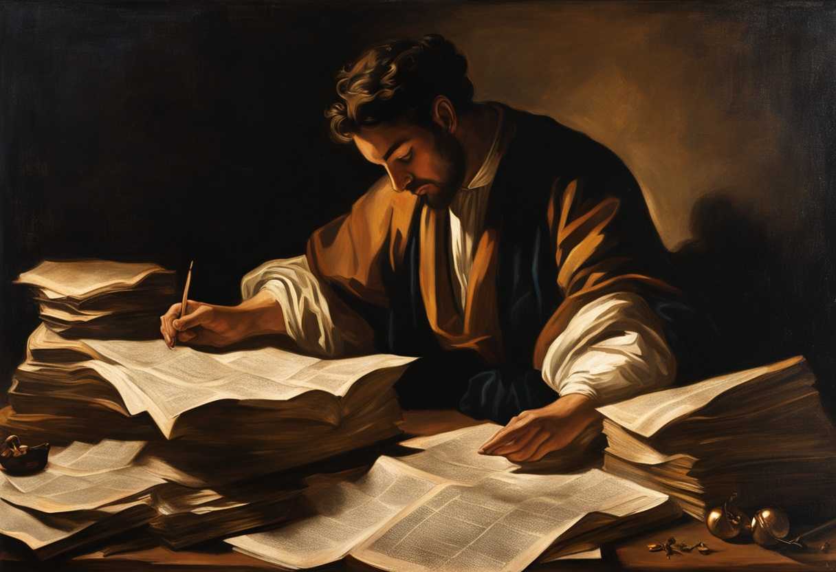 A-person-prays-amidst-scattered-financial-documents-candlelight-casting-a-tranquil-glow_zwcb
