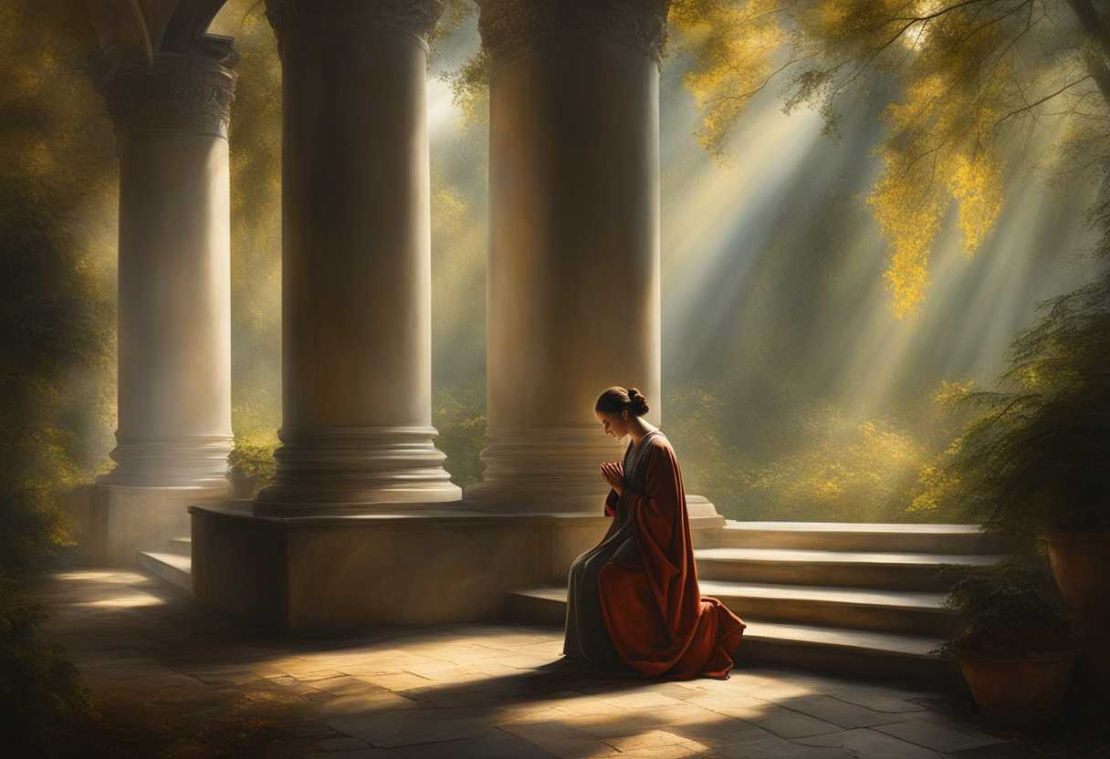 A-person-prays-in-gentle-light-surrounded-by-tranquility-and-nature-s-whispers_sxzk