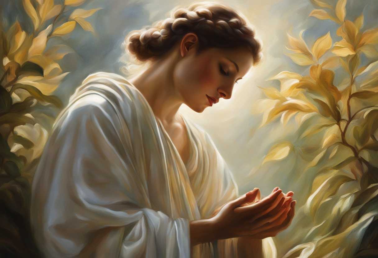 A-person-prays-in-soft-light-embodying-hope-strength-and-tranquility-amidst-nature_dmre