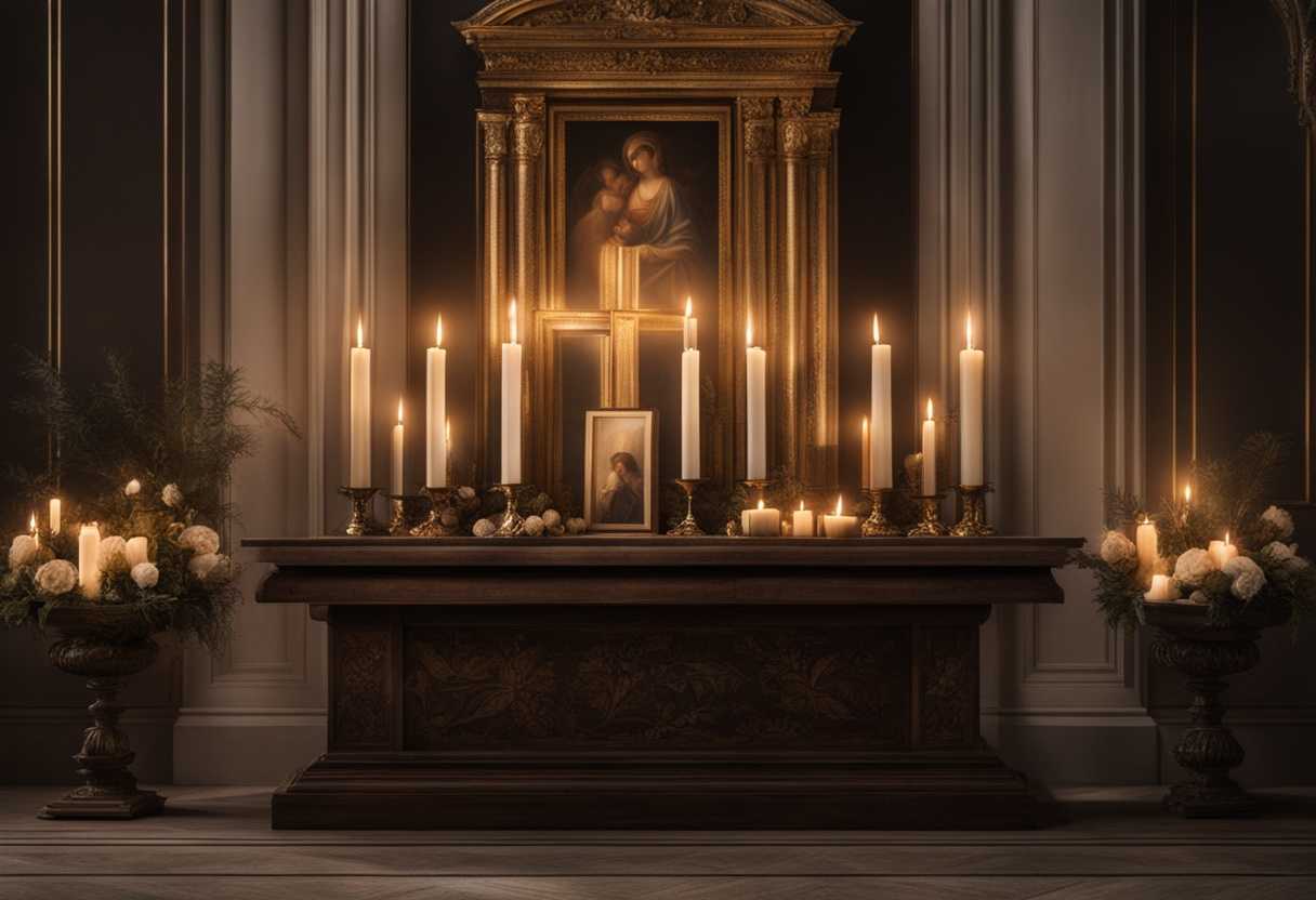A-serene-altar-with-flickering-candles-individuals-in-prayer-faces-uplifted-in-devotion_piwx