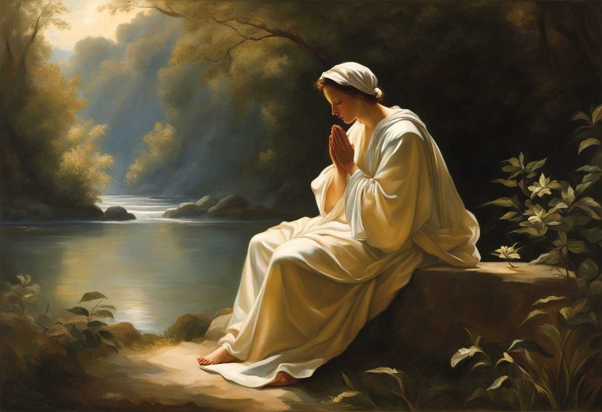 A-serene-figure-in-prayer-bathed-in-soft-light-surrounded-by-nature-s-tranquility_ebtm