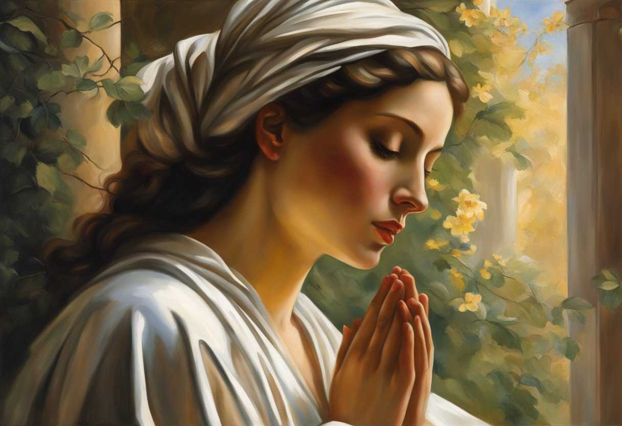 A-serene-figure-in-prayer-embraced-by-nature-s-tranquility-and-dappled-sunlight_nckl