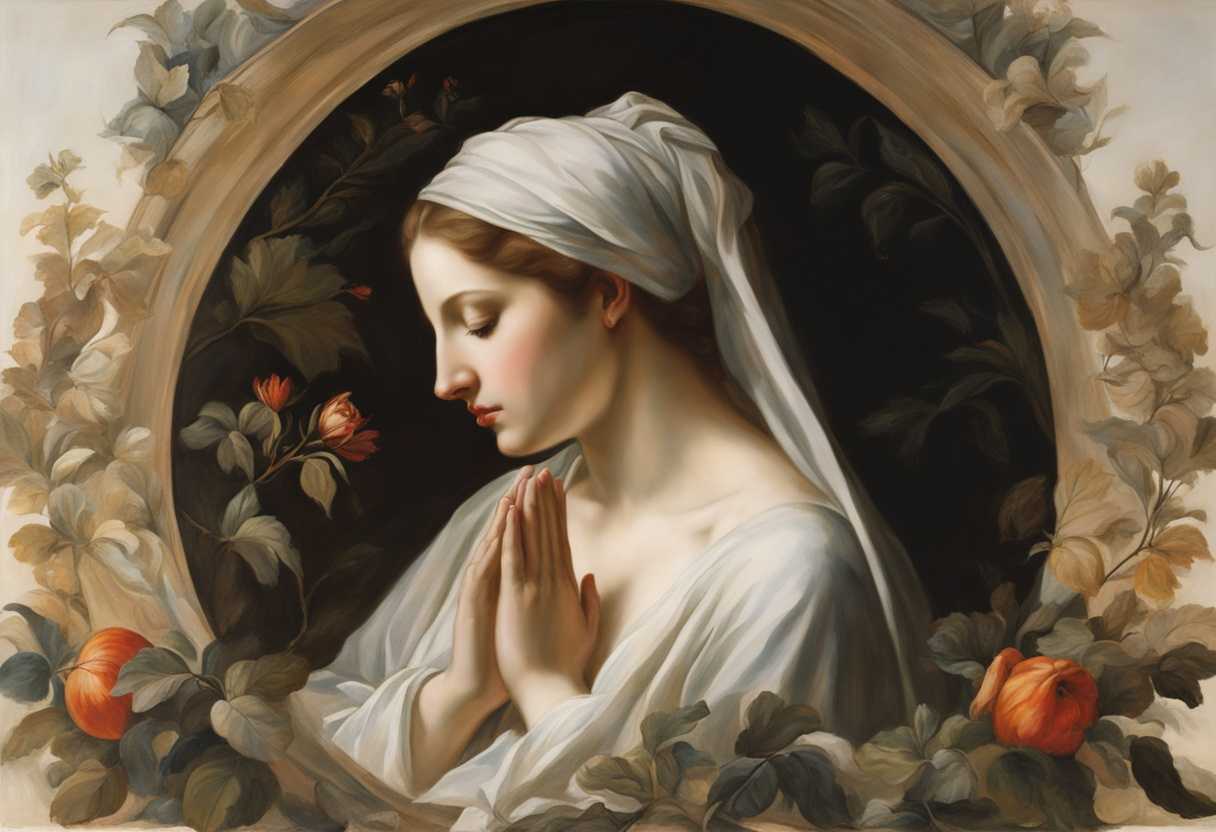 A-serene-figure-in-prayer-enveloped-by-nature-s-tranquility-and-soft-filtering-light_vfpl