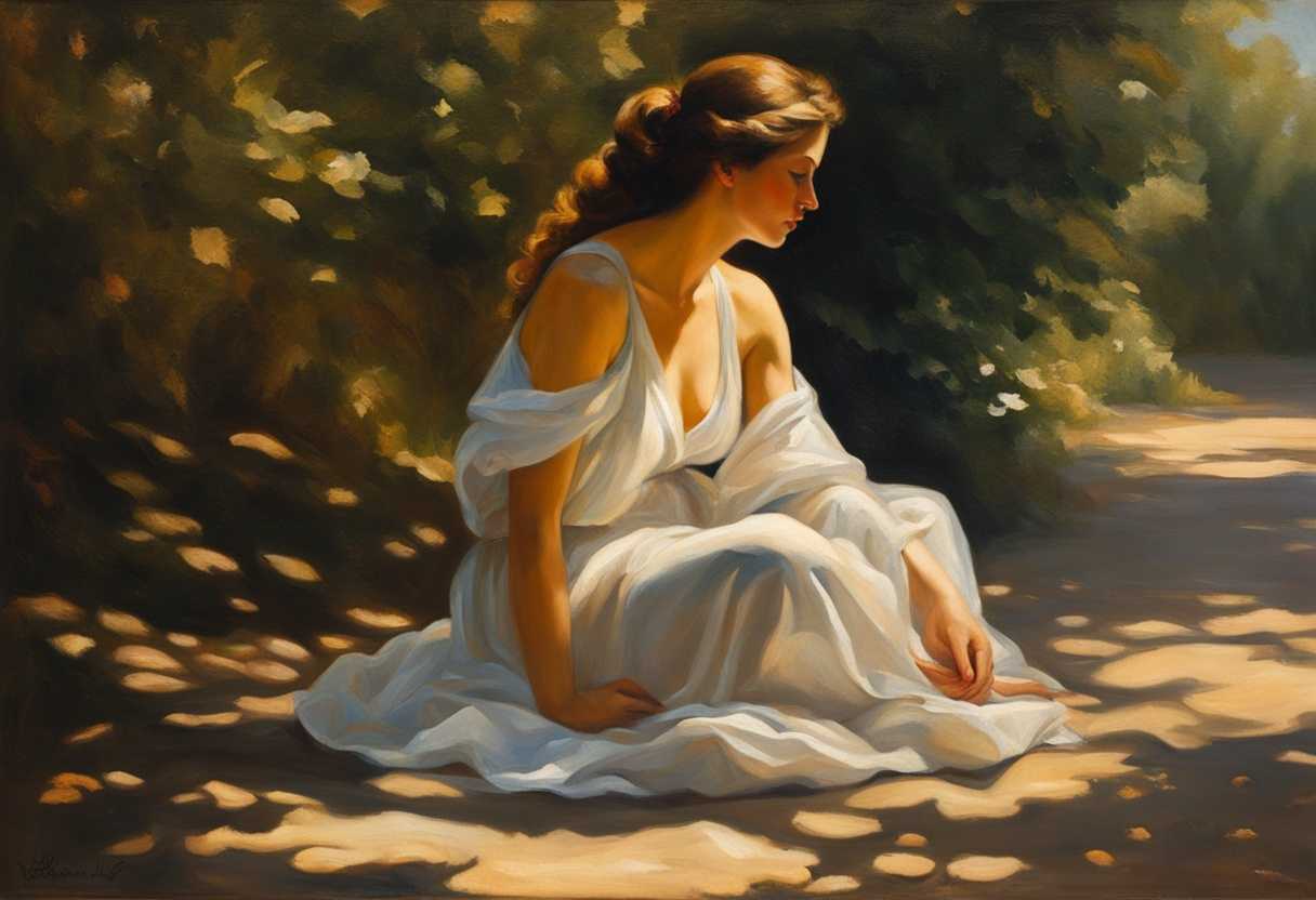A-serene-figure-meditates-under-dappled-sunlight-embodying-tranquility-and-mindfulness-in-nature_rdqz
