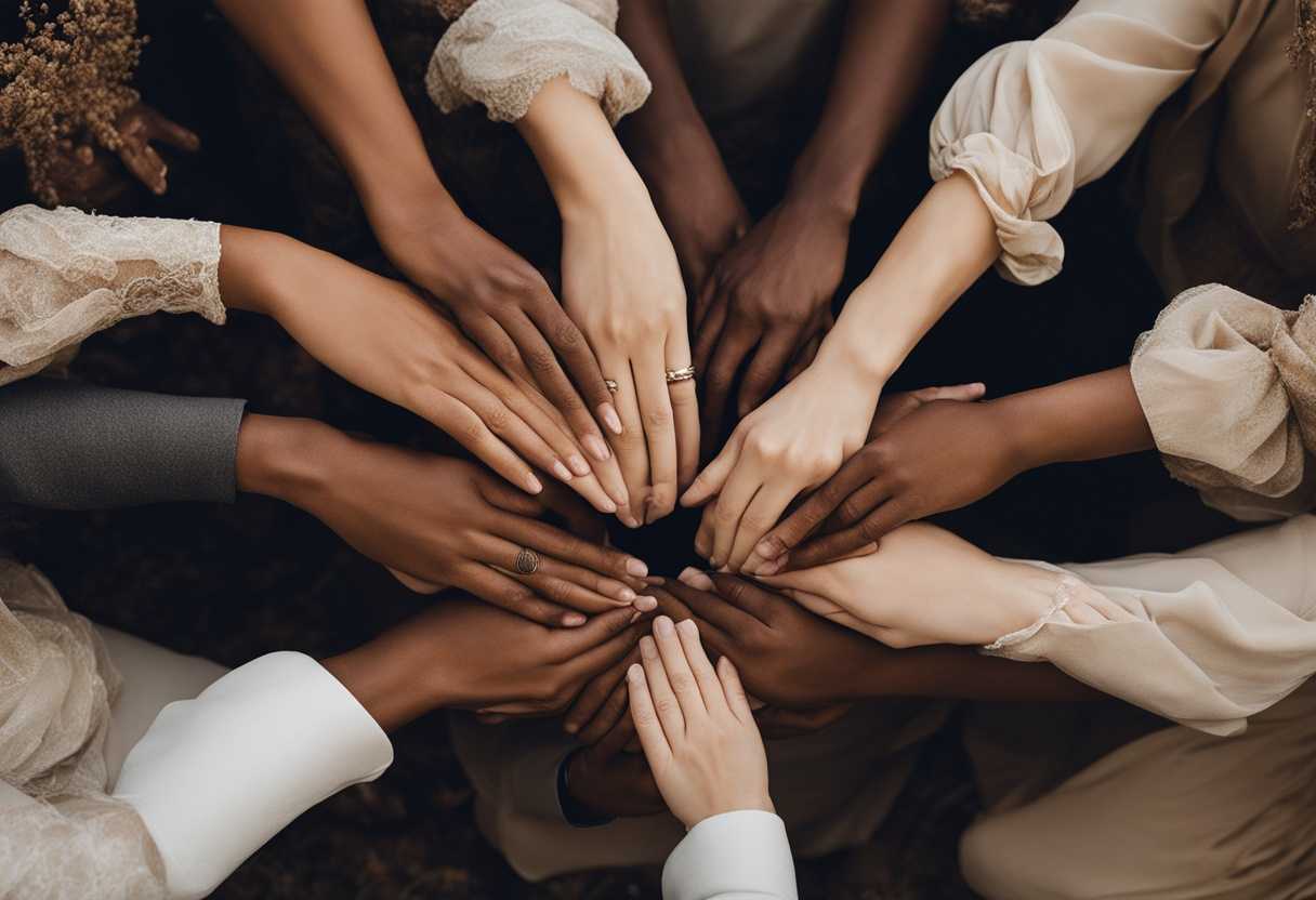 A-serene-gathering-in-nature-hands-clasped-embodying-unity-hope-and-reflection_icmu