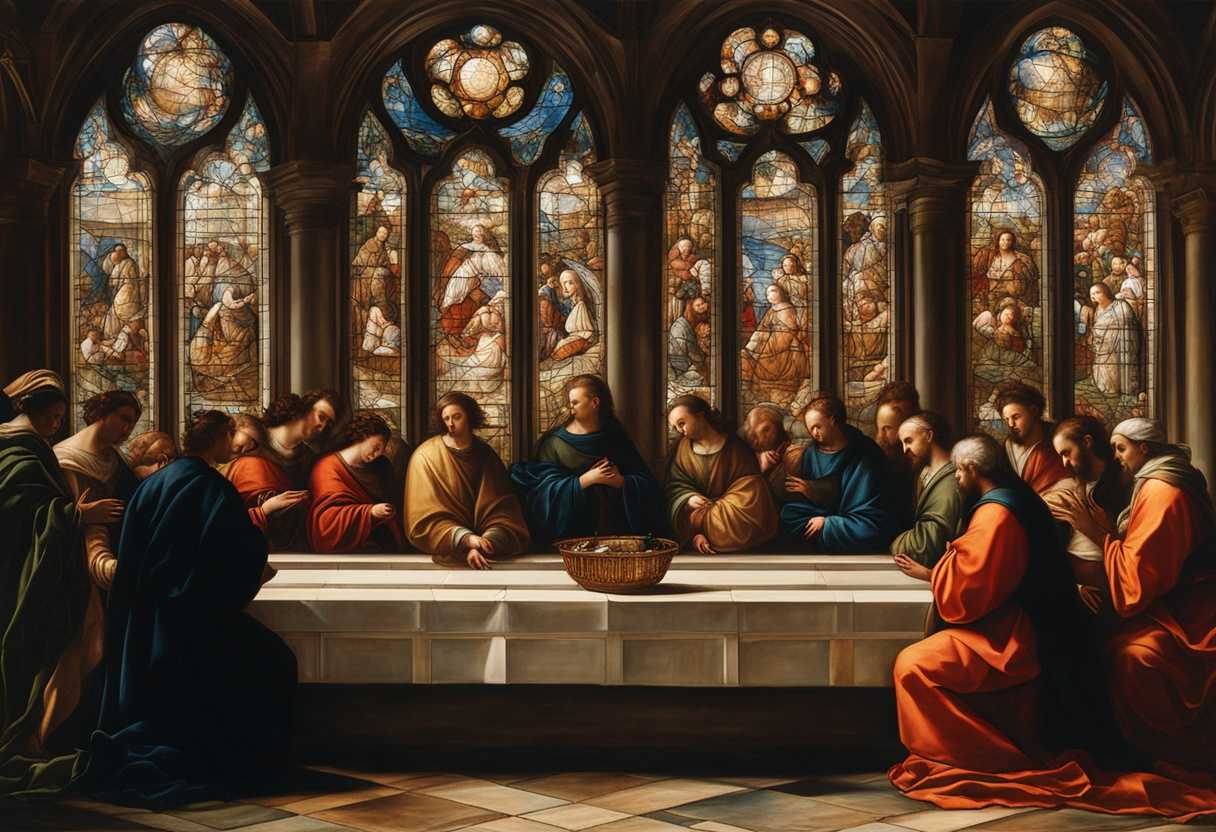 A-serene-gathering-in-prayer-illuminated-by-stained-glass-radiating-unity-and-compassion_olhr