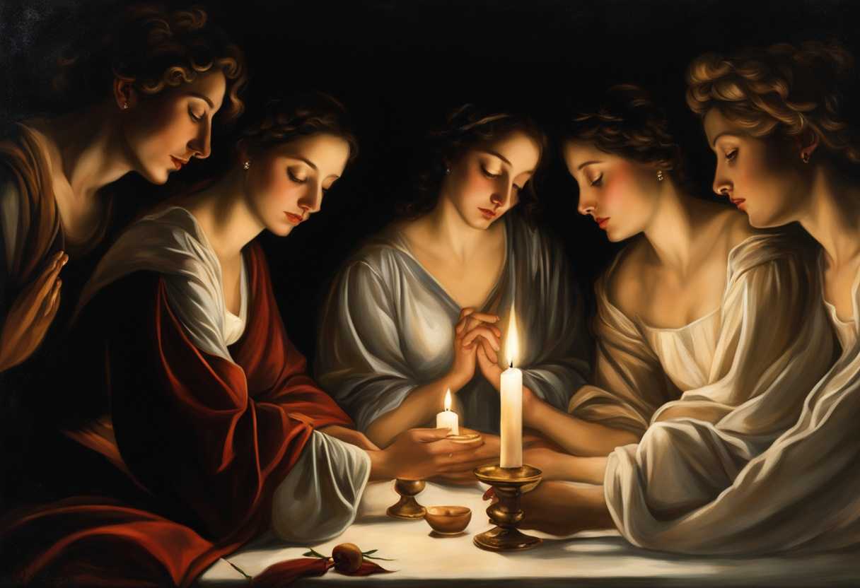 A-serene-gathering-of-grieving-individuals-hands-clasped-surrounded-by-soft-light-and-flickering-c_etcm
