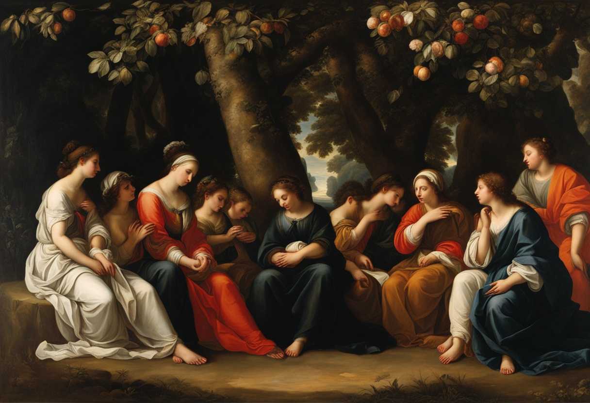A-serene-gathering-under-trees-hands-clasped-eyes-closed-embodying-deep-rooted-faith-and-unity_kfci