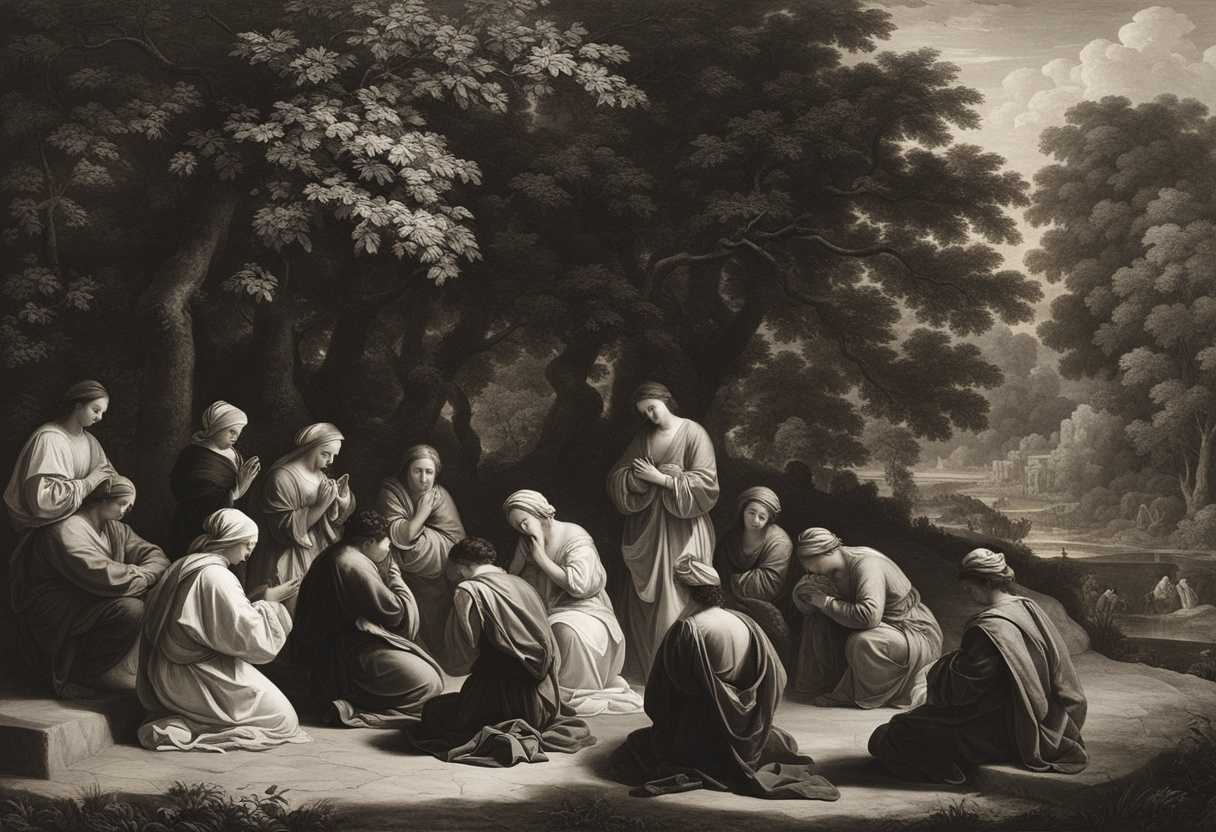 A-serene-gathering-under-trees-hands-clasped-in-prayer-united-in-peaceful-contemplation_zfnl