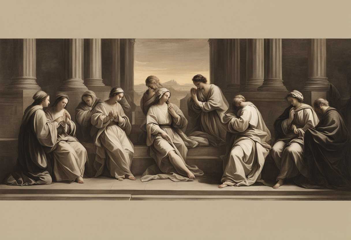 A-serene-group-in-prayer-illuminated-by-soft-light-united-in-faith-and-devotion_bzmf