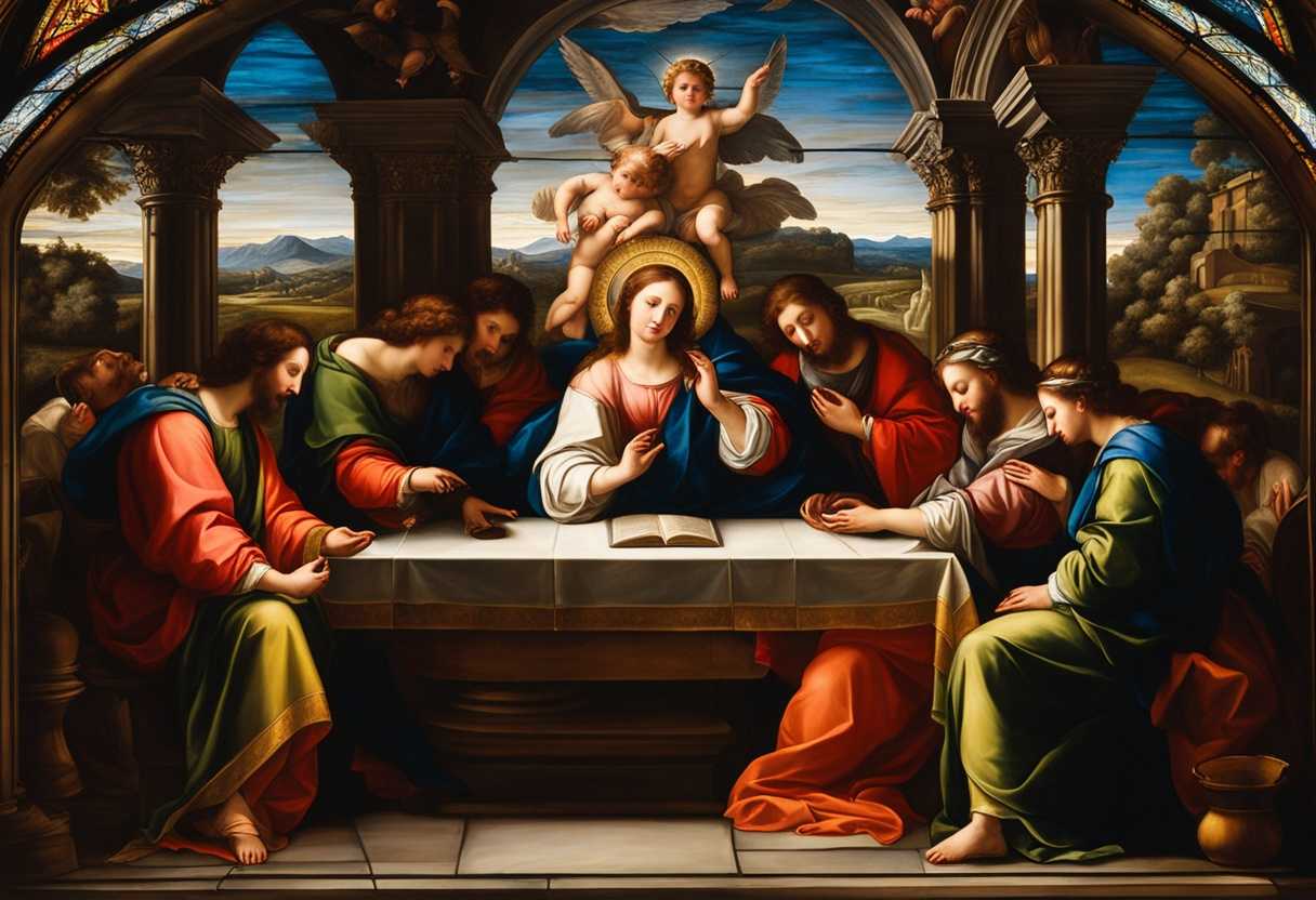 A-serene-prayer-scene-with-individuals-in-reverence-stained-glass-light-illuminating-their-honesty_bziz