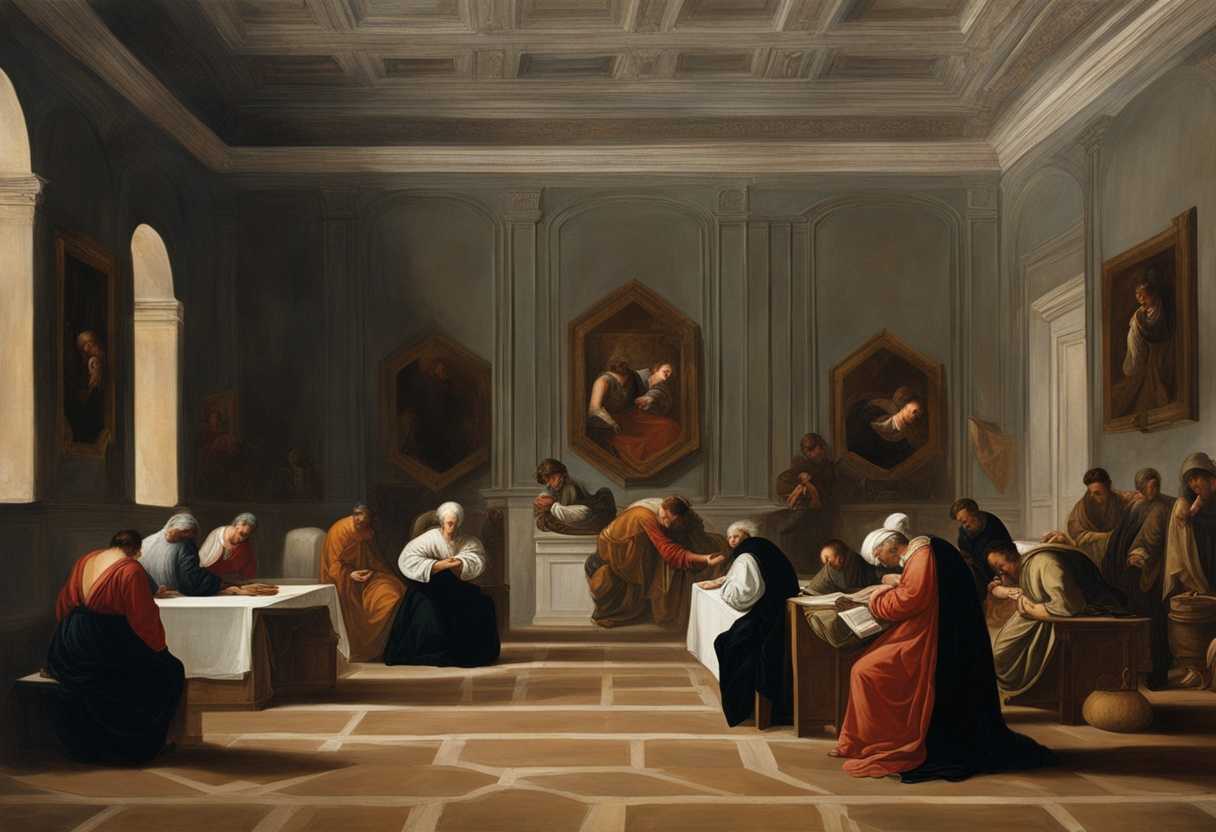 A-serene-room-with-individuals-in-prayer-hands-clasped-eyes-closed-seeking-exam-guidance_mtzi