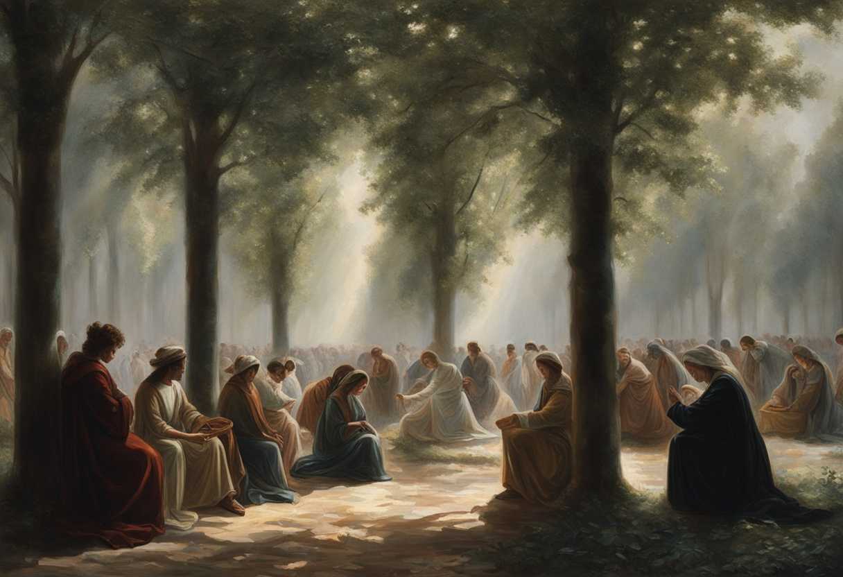 After-a-car-crash-strangers-unite-in-prayer-under-a-canopy-of-trees-sharing-hope-and-vulnerability_qnol