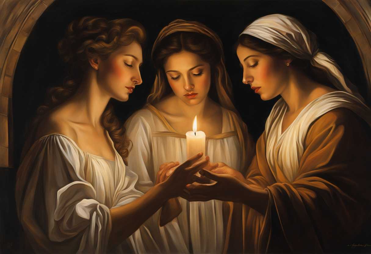 Candlelit-prayer-circle-bowed-heads-clasped-hands-serene-faces-whispers-of-hope-unite_cgdb