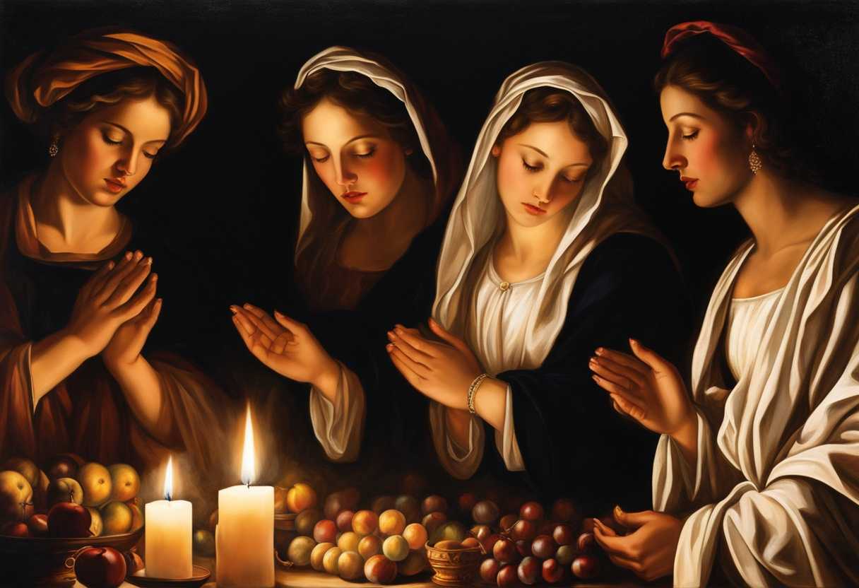 Candlelit-prayer-ritual-serene-faces-clasped-hands-vibrant-altar-whispers-of-devotion-unity_yrpg