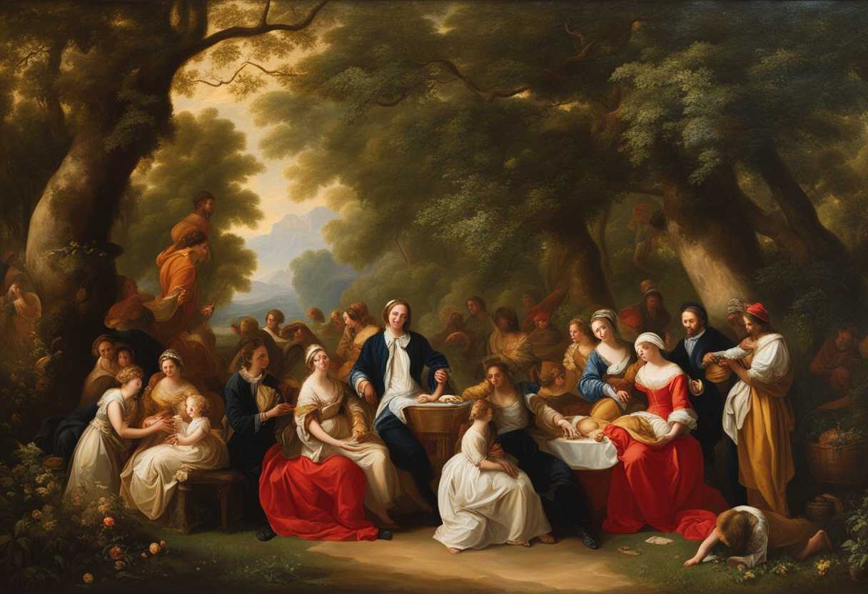 Diverse-families-unite-in-a-sunlit-grove-celebrating-love-and-connection-amidst-vibrant-greenery_gqvm