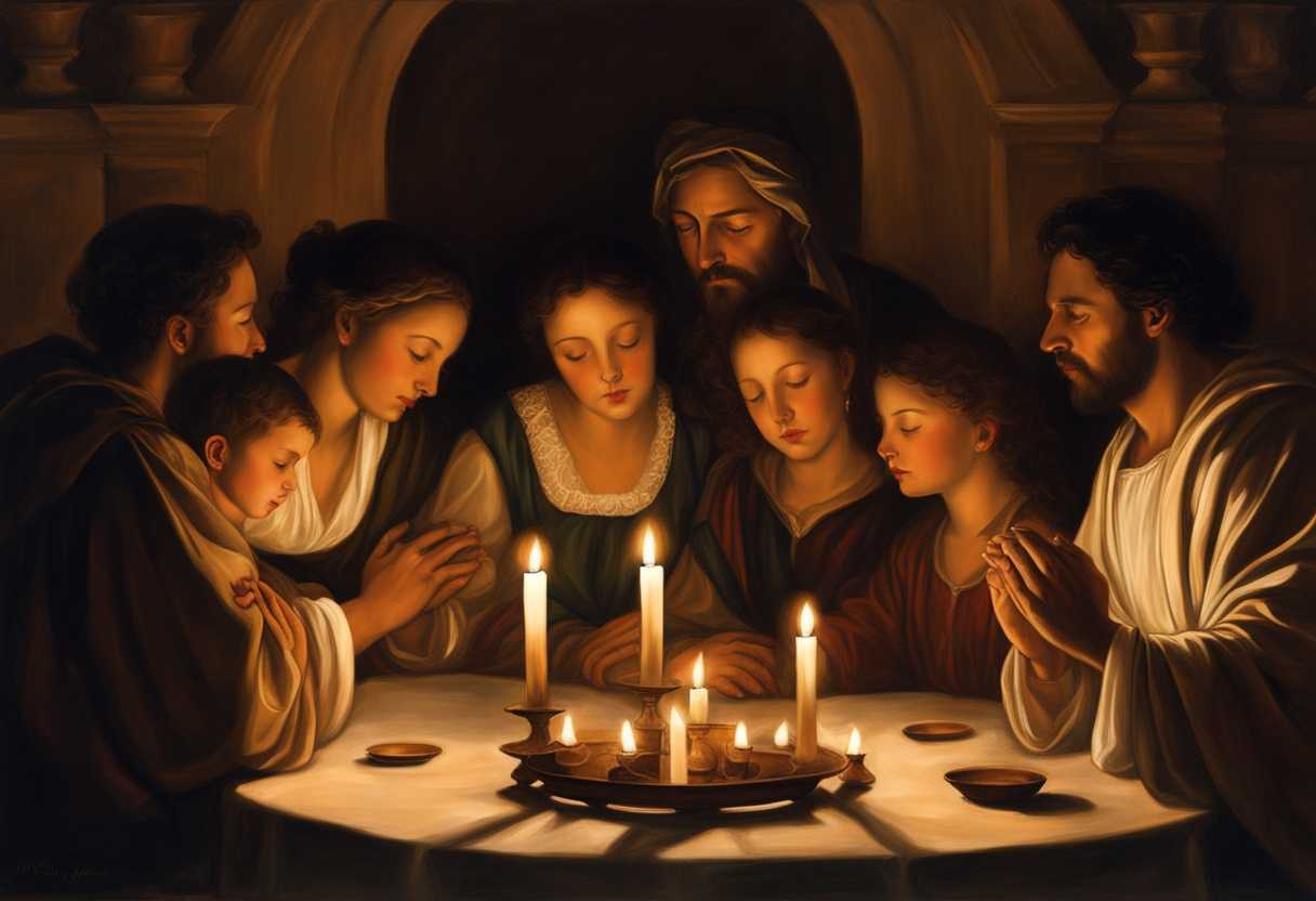 Family-in-candlelit-circle-hands-clasped-eyes-closed-sharing-love-and-unity-in-prayer_ogxo