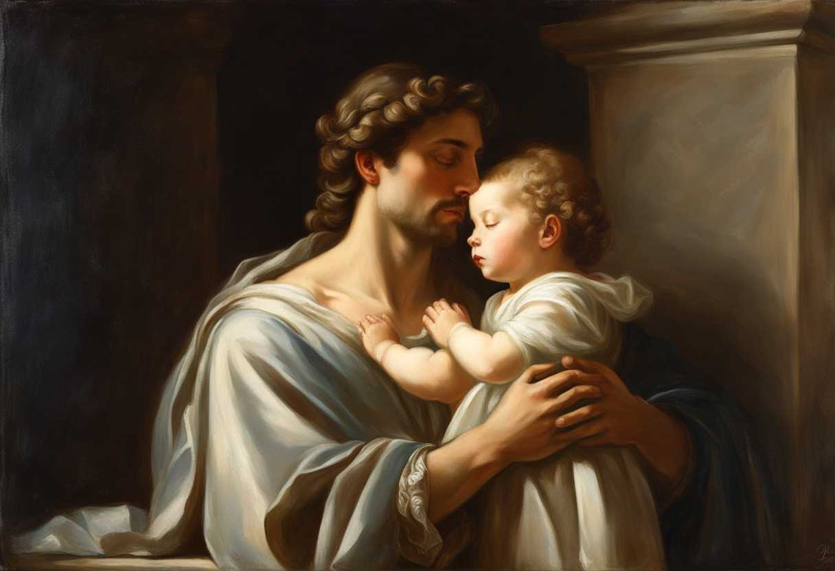 Father-and-child-in-prayer-heads-bowed-hands-clasped-bathed-in-soft-light-serene-embrace_givc