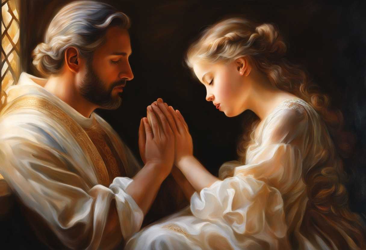 Father-and-daughter-share-a-tender-moment-in-prayer-bathed-in-soft-light-and-love_pwbu