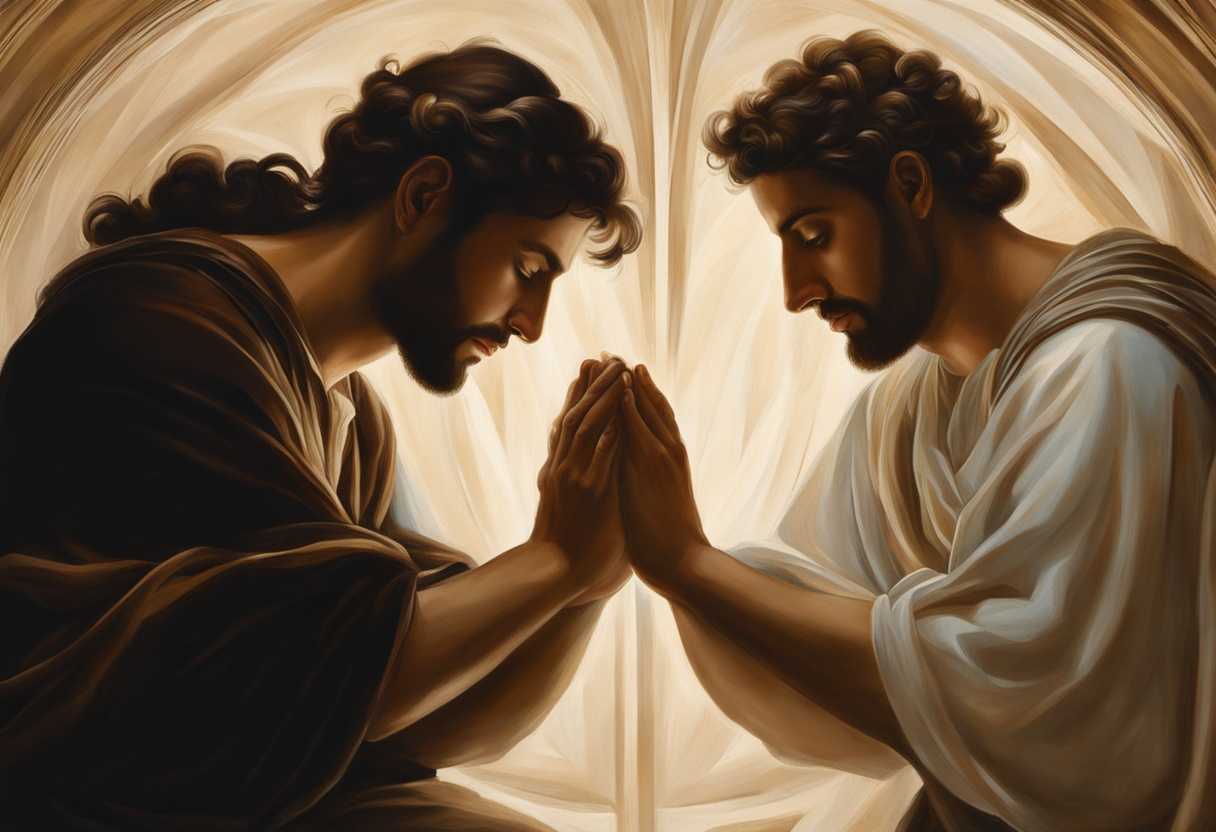 Friends-in-prayer-hands-clasped-serene-under-soft-light-united-in-hope-and-love_ocgq