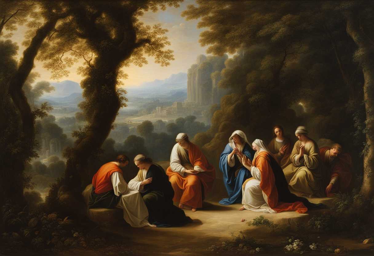 Individuals-in-prayer-beneath-trees-soft-light-serene-nature-hope-and-contemplation_uxpg