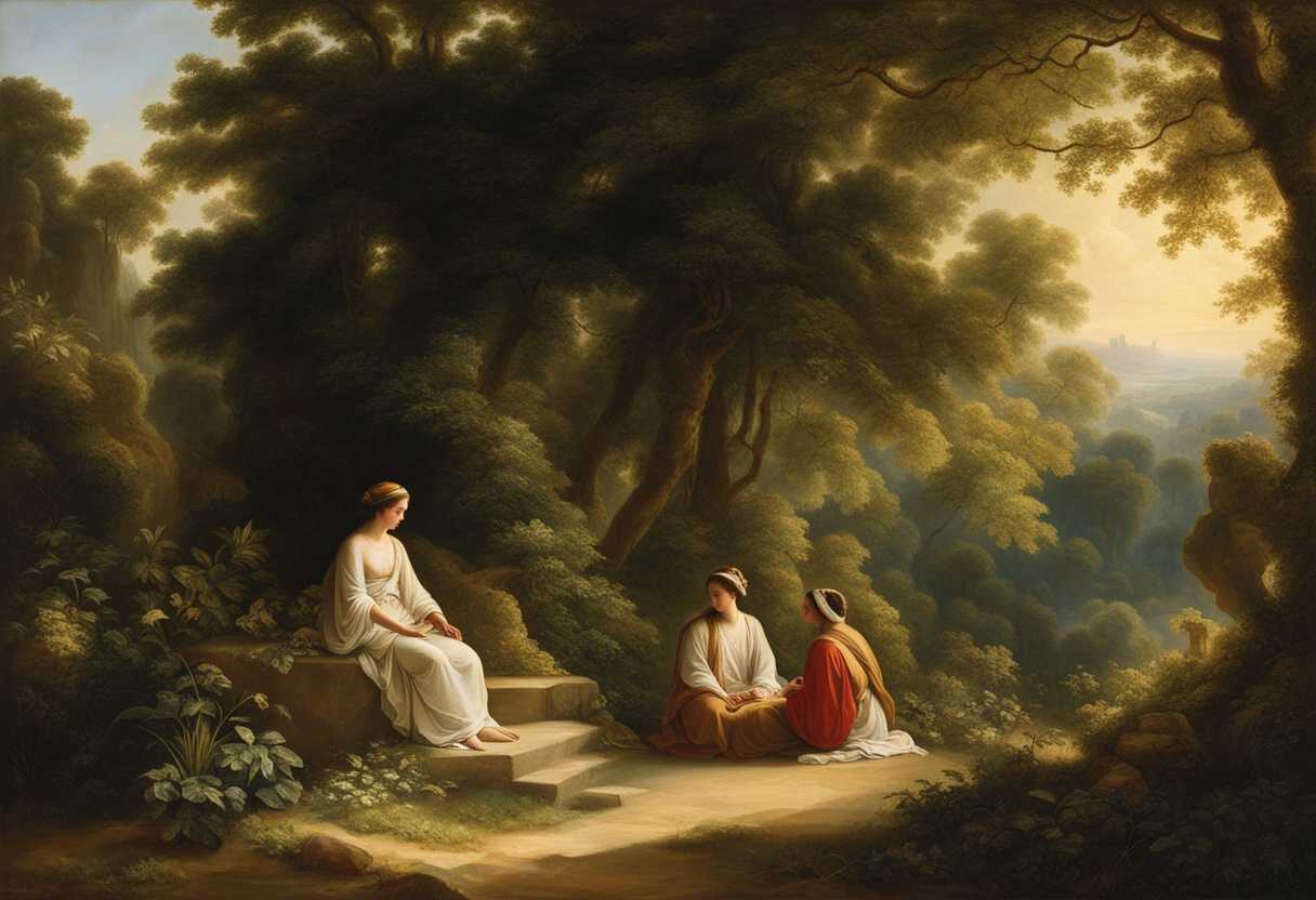Morning-light-filters-through-lush-greenery-as-individuals-meditate-peacefully-in-nature-s-embrace_bfaq