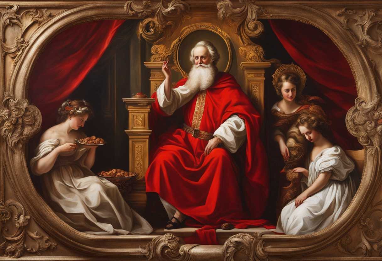 Saint-Nicholas-in-red-robes-joyful-community-scattered-coins-festive-spirit-of-giving_cjac