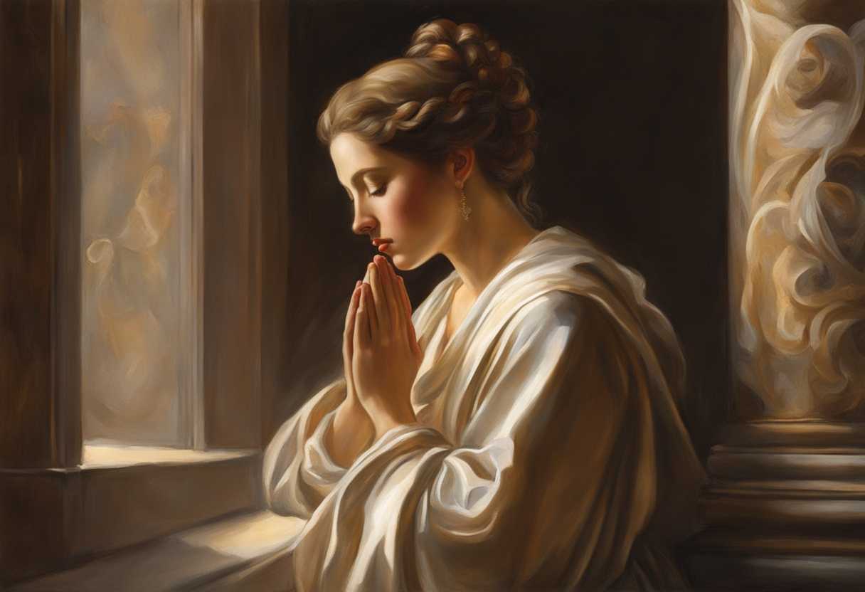 Serene-figure-in-prayer-bathed-in-warm-light-connecting-spiritually-with-open-Bible_xotl