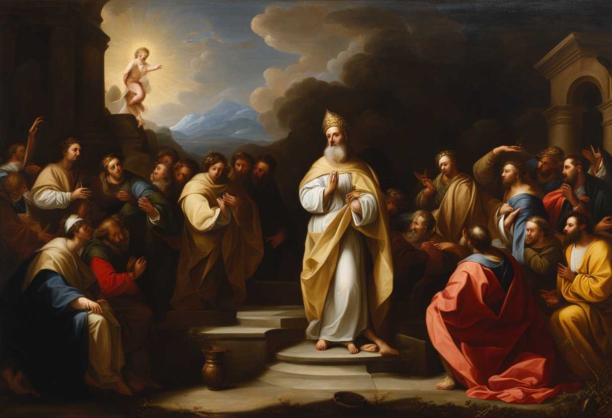 St-Ambrose-surrounded-by-a-serene-community-hands-raised-in-prayer-vibrant-colors-illuminating-hop_fzcw