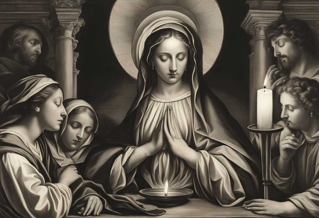 St-Monica-and-others-in-prayer-candlelight-illuminating-hopeful-faces-hands-clasped-in-reverence_iikq