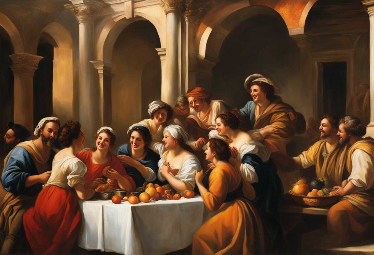 Sunlit-scene-of-community-kindness-laughter-shared-food-warm-embraces-vibrant-colors-genuine-co_paux