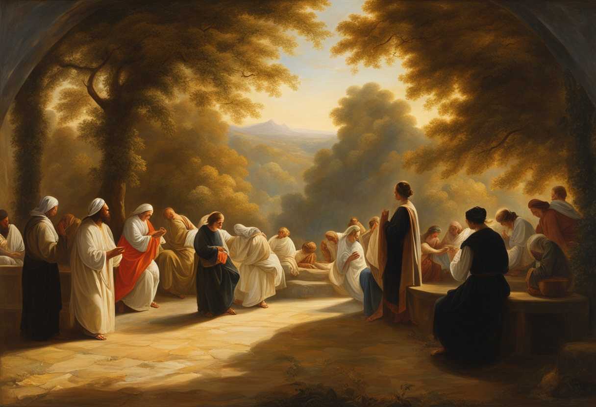 Worshippers-in-prayer-bathed-in-golden-sunlight-surrounded-by-vibrant-nature-and-tranquility_zdkd