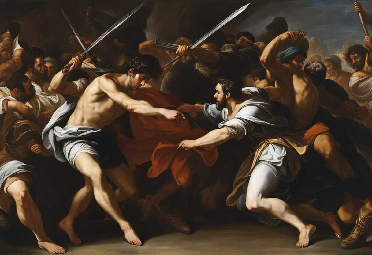 Elhanan-triumphs-over-Lahmi-Goliath's-shadow-looms-warriors-fight-fiercely-in-historical-battle_zikt