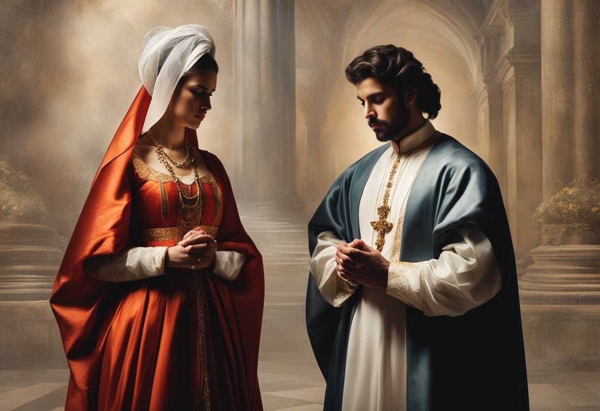 A-couple-in-traditional-attire-praying-together-with-reverence-and-devotion-in-soft-lighting_xydb