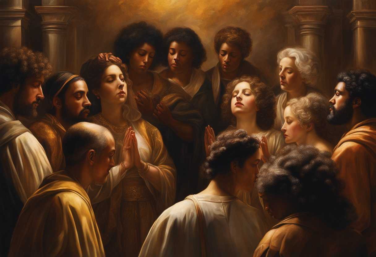 A-diverse-group-of-individuals-stand-together-in-prayer-bathed-in-warm-golden-light_tbno