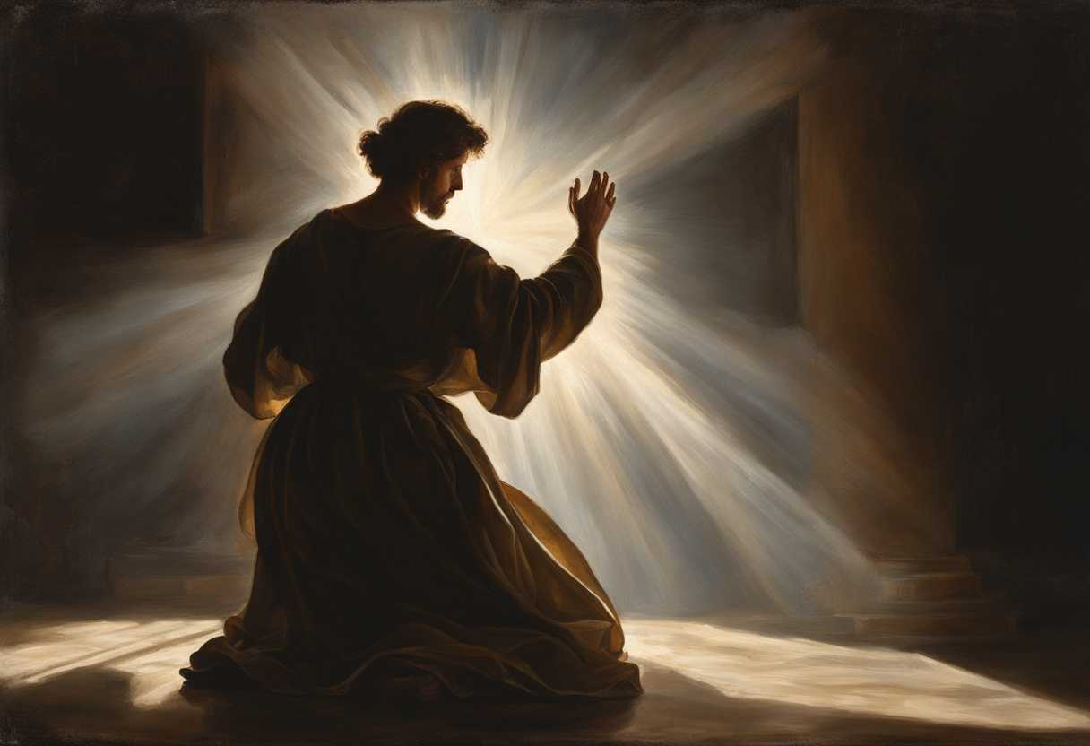 A-person-standing-in-a-beam-of-light-confessing-sins-and-seeking-forgiveness_siud