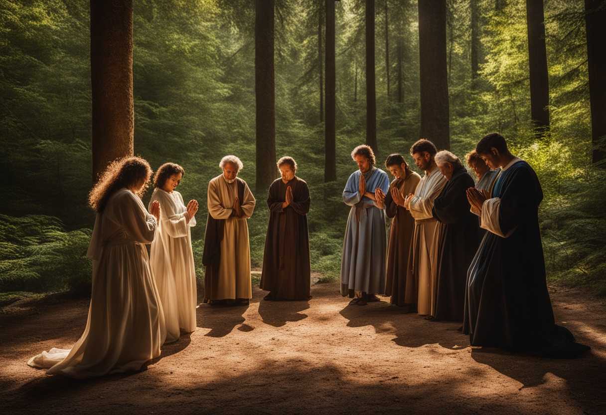 People-in-prayer-circle-under-sunlight-in-forest-hands-clasped-serene-and-united_ganv