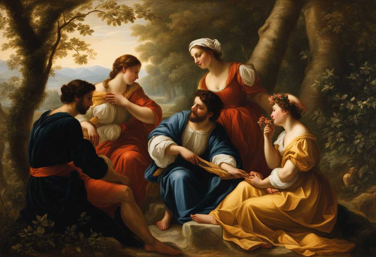 Close-knit-group-enjoying-a-peaceful-moment-in-nature-radiating-warmth-and-genuine-connection_jiug