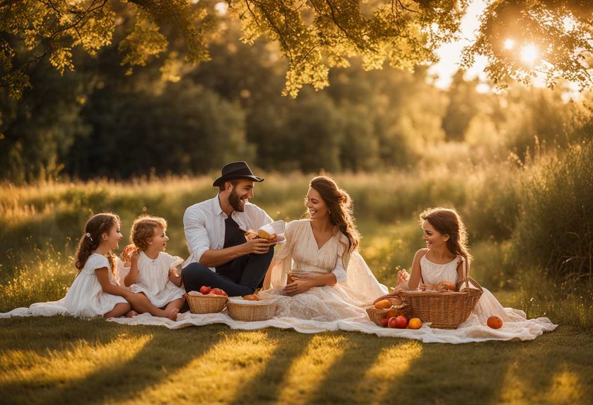 A-family-picnic-in-golden-sunlight-capturing-candid-smiles-and-genuine-connection_hfgq
