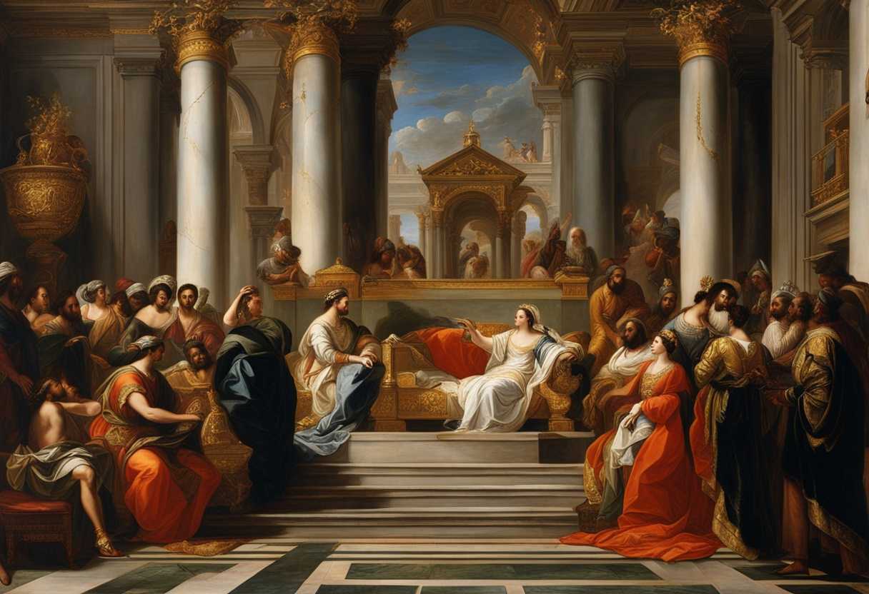 Queen-of-Sheba-offers-opulent-gifts-to-King-Solomon-in-a-grand-regal-display-of-wealth_rpjv
