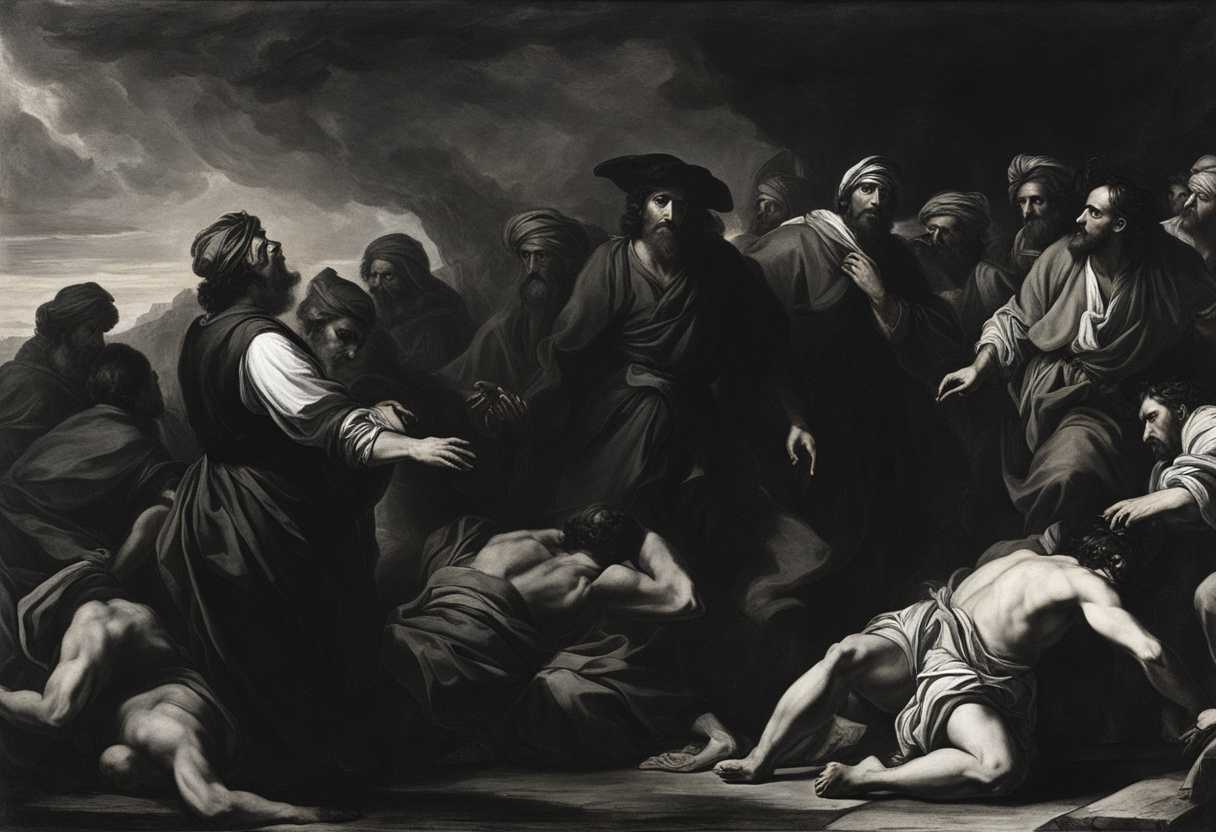 Ahab-stands-amidst-anxious-men-in-Israel-foreboding-atmosphere-dramatic-lighting-intense-and-powe_rtni