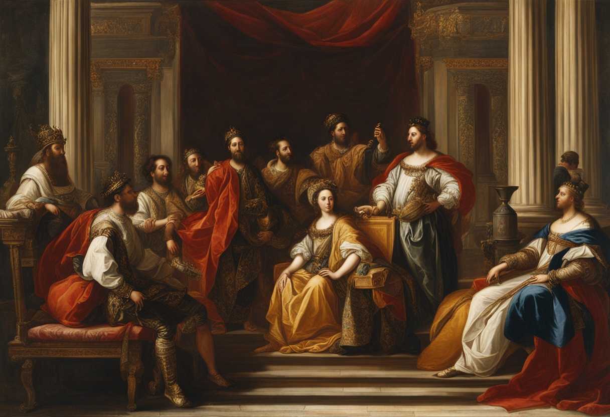 Royal-court-gathering-with-King-Jehoshaphat-Ahab-Azubah-Shilhi-and-Ahaziah-in-opulent-attire_ypoq